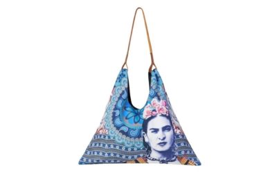 Frida Kahlo Triangle Tote – Blue