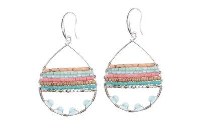 Boho Teardrop Earrings – Earth Pastel