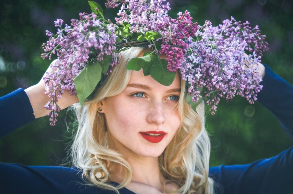 Spring Blossoms: Flower Crowns and Half-Up Styles